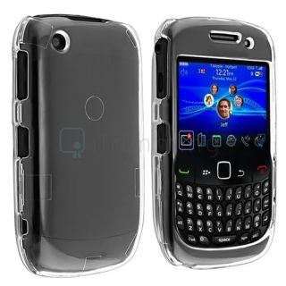Clear Crystal Hard Plastic Case Cover For Blackberry Curve 8520 8530 