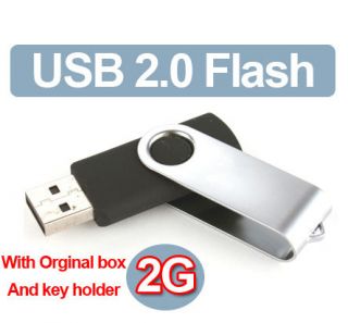 USB 2.0 Flash Memory Stick Jump Drive Fold Pen 2GB With Orginal box 