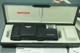 MINT MINOX 35 PE camera UNUSED cased boxed ins manual literature NO 