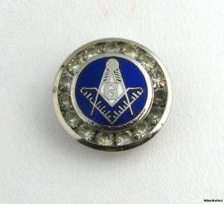 Masonic   Vintage Blue Lodge Member Tie Tac Square & Compass 