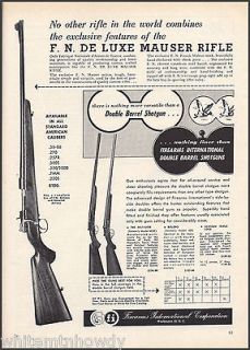   Double Barrel SHOTGUN AD F.N. De Luxe~Matador~B​olero~Firearms Intl