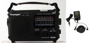   KA500 Solar NOAA Weather Alert AM/FM/SW Radio + SW Ant & AC Adapter
