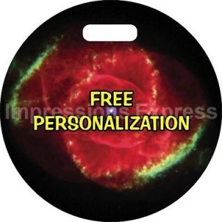 glowing eye nebula personalized luggage tote bag tag time left $ 9 99 
