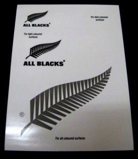 62806 all blacks uv vinyl decals stickers precut 5 pack