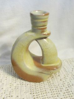 frankoma pottery desert gold candle holder 303 time left $