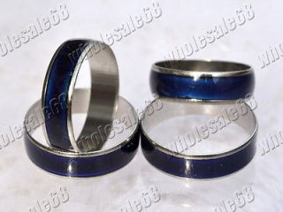   40pcs silver P metal mood color girls/mens change attractive rings