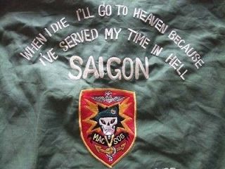 Vietnam War US Special Force MACV SOG SAIGON Souvenir Shirt #25