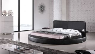 oslo modern round platform bed more options size time left