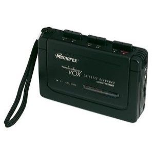 New FullSize Memorex Cassette Recorder/Playe​r with VOX & AC Adapter 