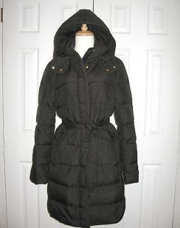 248+Tax New with tag J.crew Long Belted Puffer Coat CBlack
