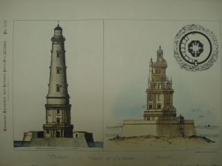 Cordouan Lighthouse, Girounde Estuary, France, 1886, Original Plan