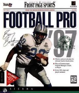 Front Page Sports Football Pro 97 PC CD professional NFL players teams 