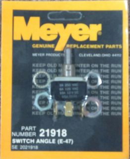 meyer snow plow angle switch 21918 new old stock genuine  
