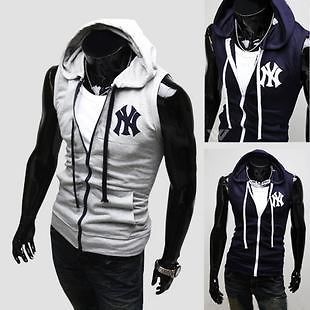 Big Sale  yangjie New York Yankees NY Sleeveless Jacket Hoody Vest M 