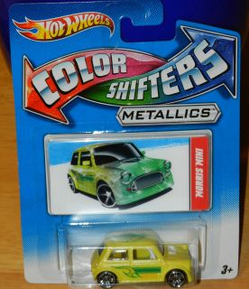 Hot Wheels Color Shifters Metallics Morris Mini Green Yellow Rare
