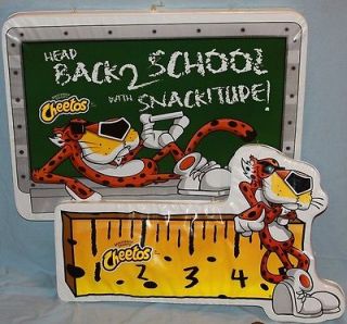 Rare Chester Cheetah~ Back 2 School w/Dangerously Cheesy Cheetos 