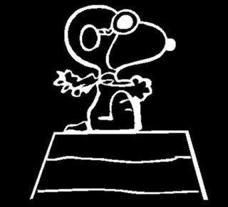snoopy red baron house vinyl decals more options decal size