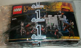 LEGO The Lord of the Rings Set 9471 Uruk Hai Army Castle Wall NO 