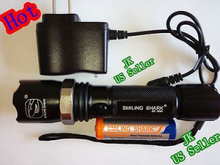 JK Ray Hot Q5 Led Rechargeable Flashlight Torch+Charger+​Battery 