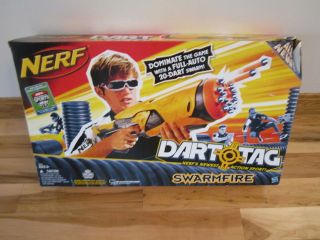 Nerf Gun New Swarmfire Dart Tag Full Auto 20 Darts Action GAME Sport