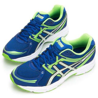 ASICS GEL CONTEND Running Shoes BLUE/LIGHTNING​/NEON GREEN #G74+GIFT