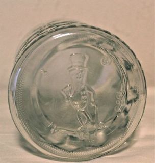 1983 Planters Peanuts Mr. Peanut Glass Jar with Lid Great Condition