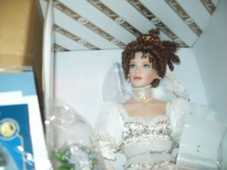 franklin mint natalia faberge spring bride porcelain doll time left