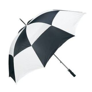   60 Golf Umbrella Large Umbrella black & white check Vented New Big
