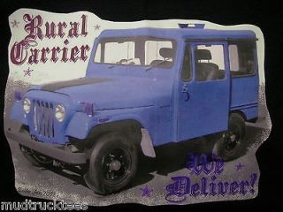 Rural Postal Carrier T shirt SMALL mail route service Jeep DJ5c 