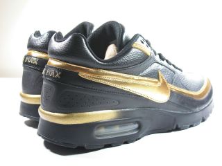 DS NIKE 2007 AIR CLASSIC BW BLACK GOLD M9.5 W11 OLYMPIC MAX 90 1 DUNK 