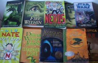 Lot 10 Childrens Fiction Books Big Nate The Last Dragon Fire Within 