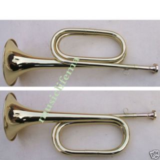 new yellow brass army civil war scout bugle lacquer from