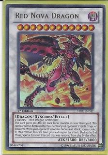Yugioh STBL EN042 Red Nova Dragon (1st Edition) Ultra Rare Card