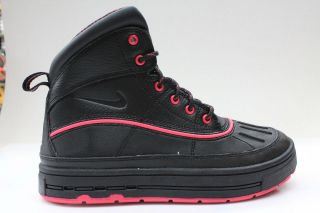 Nike ACG Woodside 2 Black Pink Waterproof Big Kids Winter Boots Sticky 