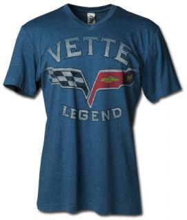 c6 corvette vette legend blue t shirt