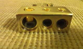 Gold Plated Battery Terminal Positive 1/0 AWG + 2 x 4 AWG 0 Gauge Car 