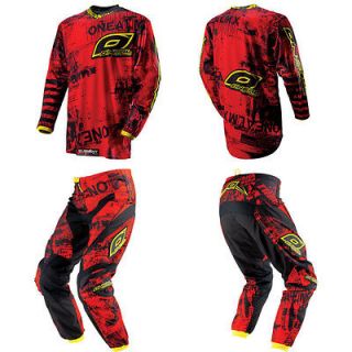 2013 Oneal Element Kids Toxic   8 10 y.o. Motocross Riding Gear Jersey 