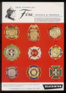 fire department badges in Badges: Obsolete