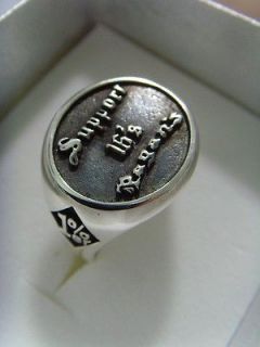THE Pagans 16s support ring sterling silver 1%er Outlaw gangs ALL SIZE 