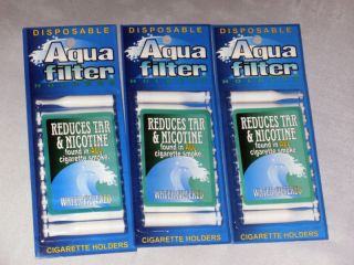 packs of aquafilter disposable cigarette 10 filters time left