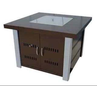 complete outdoor firepit table propane self contained patio table 