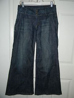 hudson wide leg flare jeans 29 short 6 p petite