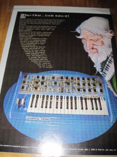 sequential circuits pro one synthesizer ad  8