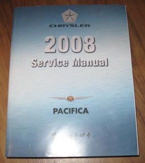 2008 08 Chrysler Pacifica Service Repair Shop Manual Volume 4
