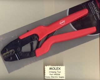 Molex Ratchet Crimper Uninsulated Non Insulated Terminal Crimping Tool 