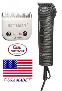 Geib Zero Heat 2 Speed A5 Trimmer/Clippe​r&Buttercut 10 Blade Pet 