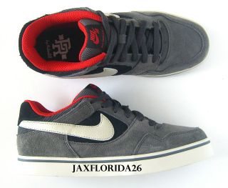 Nike Kids SB Paul Rodriguez 2.5 JR Sneakers Shoes NEW Grey/Black/Red 
