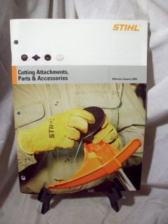 stihl cutting attachments pa rts accessories manual 