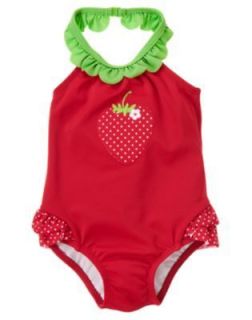 NWT Gymboree So Berry Cute Size 12 18 Months Red Strawberry Swimsuit 
