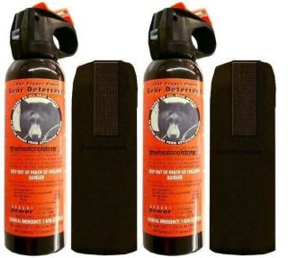 udap pepper power bear spray mace w holster 12vhp